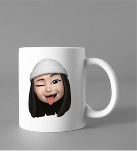 Emoji Kız Stiker Kupası