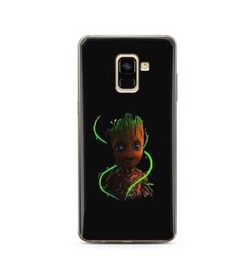 Baby Groot Tasarım Süper Şeffaf Silikon Telefon Kılıfı Samsung A8 Plus