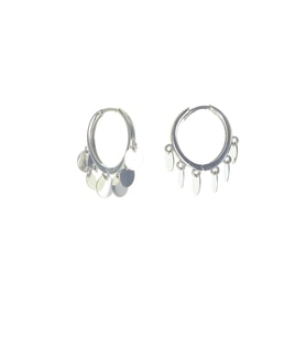 Söğütlü Silver Gümüş pullu küpe