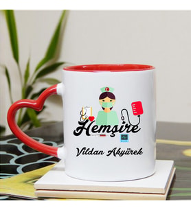 Hemşire Kupa Bardağı Kalpli