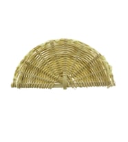 25 Adet 10x5cm Küçük Hasır Yelpaze