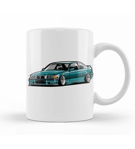 Bmw Stanced Out E36 Kupa Bardak Porselen