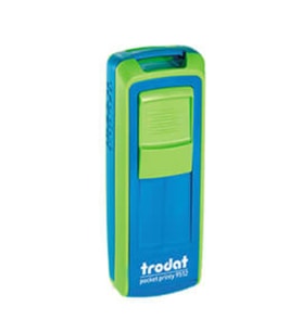 TRODAT CEP  KAŞE 9512 - YEŞİL  MAKİNE - MAVİ MÜREKKEP