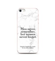 Iphone 5s Beyaz Mermer Söz Tasarımlı Telefon Kılıfı