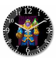 Thanos  Duvar Saati Bombeli Gercek Cam