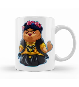 Frida Kahlo  Frida Catlo Kupa Bardak Porselen