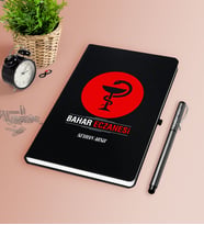 BK Gift Kişiye Özel Eczane Siyah Defter Kalem Seti-4