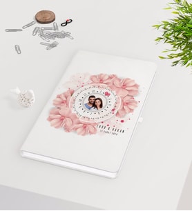 BK Gift Kişiye Özel Sevgililer Günü Fotoğraflı Sonsuz Takvimli Beyaz Defter-2