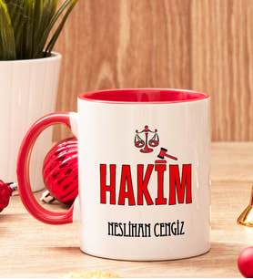 Hakime Hediye Renkli Kupa Bardak