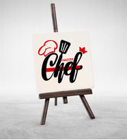 BK Gift Kişiye Özel Mesleki Chef Şovaleli Doğal Taş  4