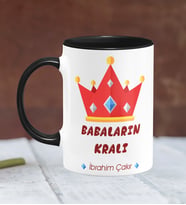 BK Gift Kişiye Özel Babalar Günü Temalı Siyah Kupa Bardak 19291s