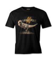 Jurassic World T-Rex Siyah Erkek Tshirt