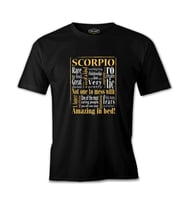 Burç - Scorpio Amazing Siyah Erkek Tshirt