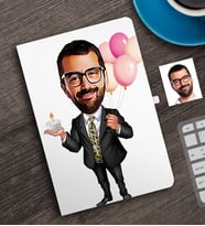 BK Gift Kişiye Özel Bay Doğum Günü Karikatürlü Defter-3