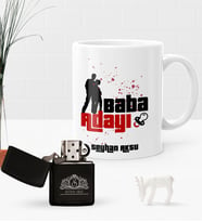 BK Gift Kişiye Özel Baba Adayı Benzinli Çakmak ve Kupa Seti-1 (Model 1)