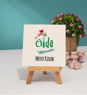 Mesajlı Gıda Mühendisi Tasarımlı Kişiye Özel Gıda Mühendisi Dekoratif Taş Baskı 