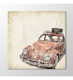 Arty Tablo Vintage Vosvos Tablo (Karışık)