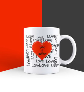 Kişiye Özel Love Kupa Bardak 85754