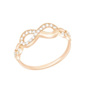Diamond Line-Gülaylar Altın 14 Ayar Sonsuzluk Yüzük