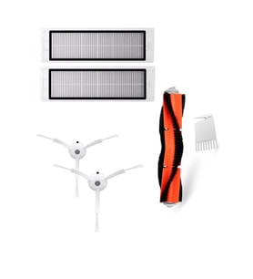 HEPA filtre + yan fırça ana fırça için toz kutusu Xiaomi MI Robot vakum 2 Roborock S50 S51 S5 Uyumlu