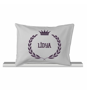 Pia Baby GL 2006 İsme Özel Taçlı Bebek Yastık Kılıfı