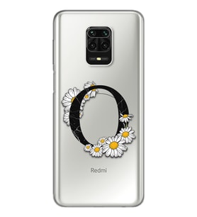 Papatya Harf Tasarım Süper Şeffaf Silikon Telefon Kılıfı Xiomai Redmi Note 9 Pro