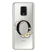 Papatya Harf Tasarım Süper Şeffaf Silikon Telefon Kılıfı Xiomai Redmi Note 9 Pro