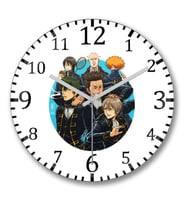 Gintama Duvar Saati Bombeli Gercek Cam