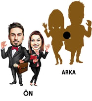 Kişiye Özel Avukat Arkadaş Karikatürlü Ahşap Magnet Model-1