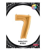 7 Rakam Kikajoy Altın Folyo Balon 102 cm (40 inch)