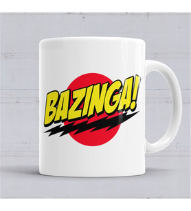 Big Bang Sheldon Cooper Bazinga Kupa Bardak Porselen