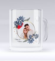 BK Gift Kişiye Özel İsimli Fotoğraflı Cam Kupa Bardak-34 (Beyaz)