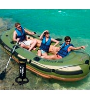 Bestway 65001, Voyager 500 Şişme Bot Kürek - Pompası İle 3+2 Kişilik - 361X165cm