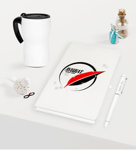 BK Gift Kişiye Özel Avukat Temalı Beyaz Defter Kalem ve Termos Mug Seti - 13 (Model 1)