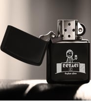 BK Gift Kişiye Özel Mesleki Eczacı Benzinli Siyah Metal Çakmak  5