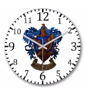 Ravenclaw Duvar Saati Bombeli Gercek Cam