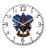 Ravenclaw Duvar Saati Bombeli Gercek Cam