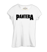 Pantera - Logo Beyaz Kadın Tshirt
