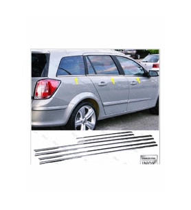 Opel Astra H Krom Cam Çıtası 6 prç. 2004-2010 P. Çelik (SW)