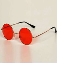 John Lennon Model Kırmızı Camlı Gözlük
