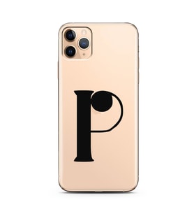 Iphone 11 Pro Max Harf Tasarımlı Telefon Kılıfı P-Harfi 