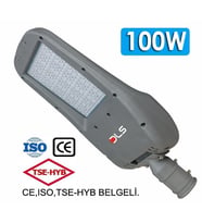 100W Led Yol Sokak Armatür DLS Park Bahçe Çevre Site Bina Dış Mekan Lamba Aydınlatma Ledli Sokak Armatürü