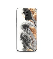 Mermer Tasarımlı Süper Şeffaf Silikon Telefon Kılıfı Huawei Mate 20 Lite