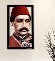 BK Gift Kişiye Özel Sultan II Abdülhamit Han Temalı 3D Ahşap Tablo