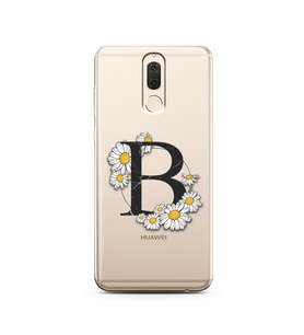 Papatya Harf Tasarım Süper Şeffaf Silikon Telefon Kılıfı Huawei Mate 10 Lite B-H