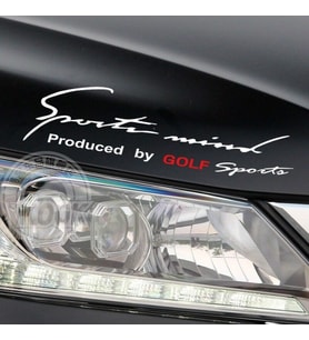 Golf Mind Sport Araba Tampon Araç Sticker Yapıştırma