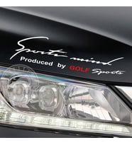 Golf Mind Sport Araba Tampon Araç Sticker Yapıştırma