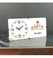 Gıda Mühendisine Hediye Ahşap Masa Saati