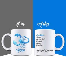 Kişiye Özel Akrep Burcu Kupa Bardak 85926