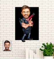 Kişiye Özel Kuaför Yeni İş Hediyesi Karikatür Ahşap Tablo